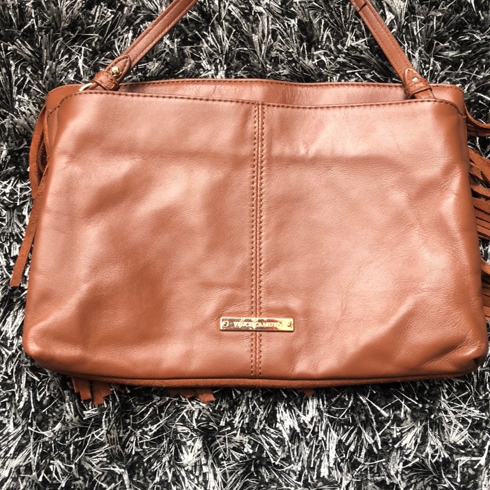 Vince Camuto small fringe crossbody or clutch. - Picture 3 of 5